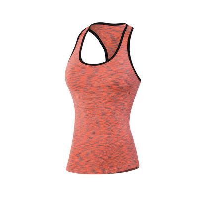 China 2020 Fashion Breathable Slim Fit Sexy Yoga Top Tops Women Sports Tank Top Fitness Sleeveless T-Shirt For Ladies for sale