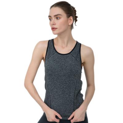 China New Design Breathable Running Women's Summer Fitness Yoga Sleeveless Vests Wholesale Custom QUICK DRY Vest Waistcoat for sale