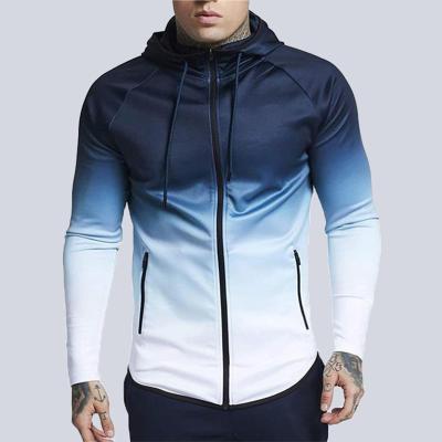 China Spring and Autumn Breathable Men's Coat High Street Jacket Printed Casual Zipper Large Size Men's Coat for sale