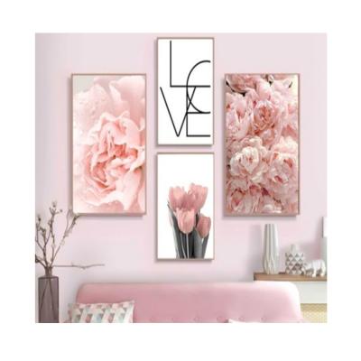 China Hot Eco-friendly Decorative Canvas Painting Flowers Living Room Bedroom Living Room Decor Abstract Modern Wall Art for sale