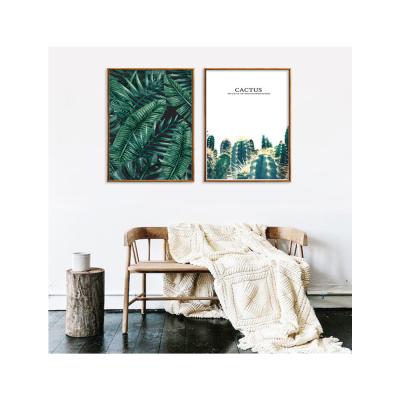 China Eco-friendly Tropical Plant Cactus Painting Canvas Living Room Decor Abstract Modern Decorative Wall Art Painting Seven Wall Arts for sale