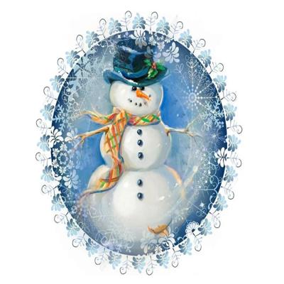 China 5D Diamond Painting Full Circle Snowman Diamond Full Circle Diamond DIY Decoration Handmade Wall Christmas Modern Handmade Cross Kit Kids for sale