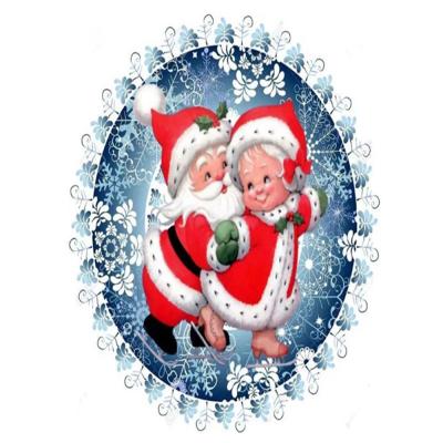 China Modern 5d Diamond Painting Full Drill Square Santa Claus Diamond Embroidery Rhinestone Picture Mosaic Wall Decoration Christmas Decor for sale