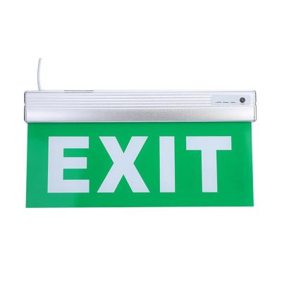 China Factory Price LED Double Sided Fire EMERGENCY EXIT Symbol Warning Double Sided Indicator Light for sale