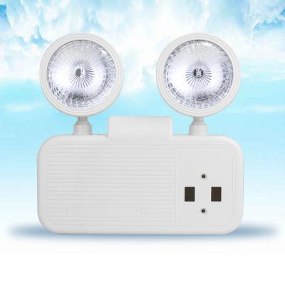 China Eco-friendly Dual Output Wall Mounted Light LED Emergency Light Rechargeable Head LED Light for sale