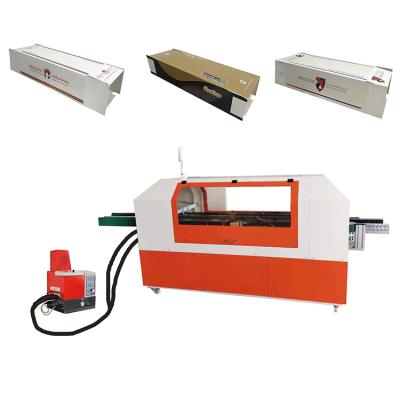 China Cardboard Hot Box Medicine Tea Glue Food Bilateral Melt Sealing Machine/Automatic Paper Box Gluing Packing Machinery for sale