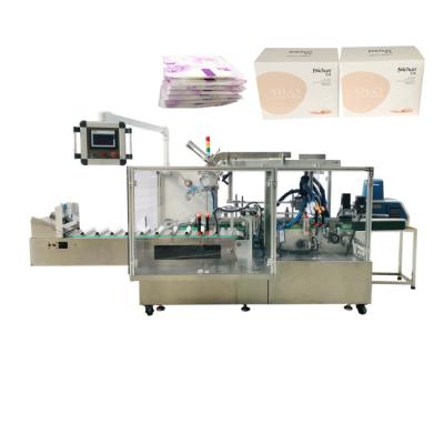 China Full Automatic Food Box Sanitary Napkin Packaging Machine for sale