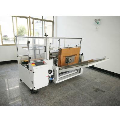 China Automatic Folding Food Crate Box Cardboard Open Erector Erecting Machine For Sealing Box for sale