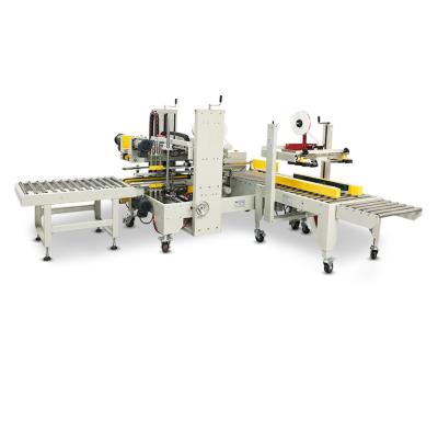 China Automatic Food Cartoon Sealing Production Line H Type Carton Sealer Machine for sale