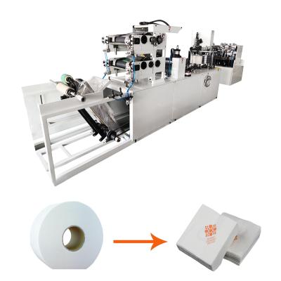 China Paper industry the production of paper napkin making machine tissue paper napkin converting machine two colors for small business equipment for sale