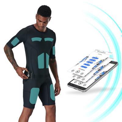 China Skin Tightening Devices EMS Fitness Silicone Rubber Body Wearable EMS Suit For Home Gym for sale