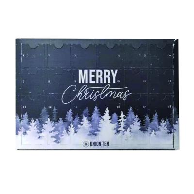 China Eco Friendly Recycled Materials Christmas Chocolate Advent Calendar Box Gift Paper Custom Packaging BOX for sale