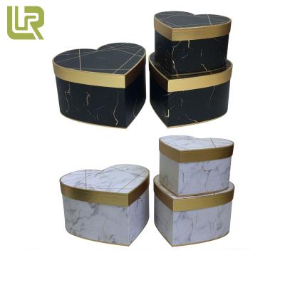 China Cardboard Biodegradable Recyclable Marble Custom Design Heart Shape Gift Boxes for sale