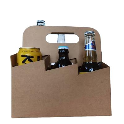 China GSM High Packaging Six Strong Recyclable Paper Bottles Wine / Beer Packaging for sale