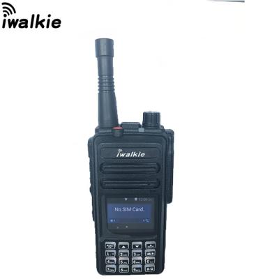 China POC 4G 3G 2G WCDMA GSM LTE Publick Single Network Mobile Phone Two Way Radio Iwalkie Call PTTs IP Handy Walkie Talkie with sim card for sale