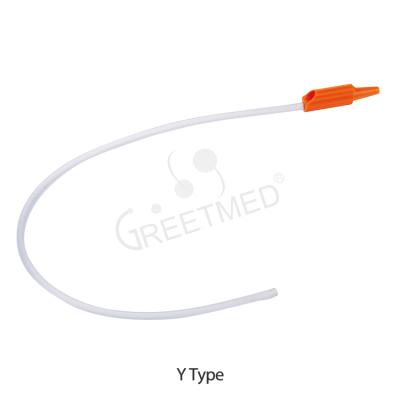 China PVC Cheap Price Disposable Suction Catheter 10fr 12fr14fr 16fr Each Size Y Type Connector PVC Suction Catheter for sale