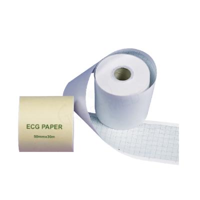 China Ecg paper 80mm*20m 110mmx20m 12 channel thermal ecg paper rolls 50X30mm for sale