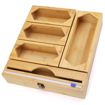 China Best Selling Viable Organizer With Foil Wrap Dispenser Plastic Bag Storage Cutter for sale