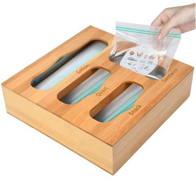 China Wholesale Custom Viable Kitchen Drawer Storage Bag Bamboo Storage Organizer for sale