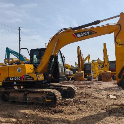 China Full Hydraulic Used Sany Excavators Sy125 Earthmoving Equipment Trader for sale