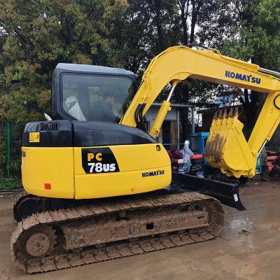 China Used Komatsu PC78 Excavators Construction Projects 7Ton Hydraulic Crawler Machinery for sale