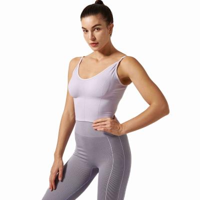 China OEM Yoga Top Gaiters Breathable Fitness Sportswear Seamless Set for sale