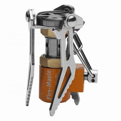 China Ultralight Titanium/Stainless Steel/Aluminum/Copper Maple Fire Stove FMS-300T Mini Titanium Stove Outdoor Pocket Camping for sale