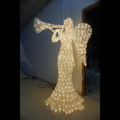 China Led String Light Led Light Christmas Angel Metal Christmas Handmade Angel for sale