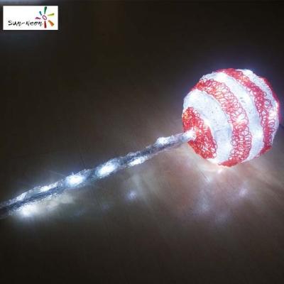 China Commercial Use New Product Lighting Garden Decorations Candy Stick Led Lollipop Pattern Light for sale