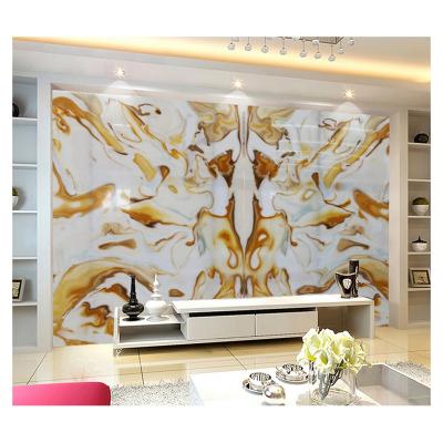 China China Modern Custom Stocked Slab Table Top Polished White Artificial Onyx Marble for sale