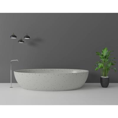 China Eco-friendly Material Natural Mineral Pigments Bathtub Material Non-fading And Heat Resistance Artificial Stone Washroom Tub Hard Enough for sale