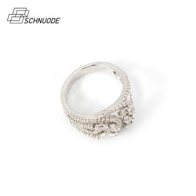 China FASHIONABLE Luxurious 925 Silver Women's Diamond Paved Unique Design Ring Jewelry For Gift Wedding for sale