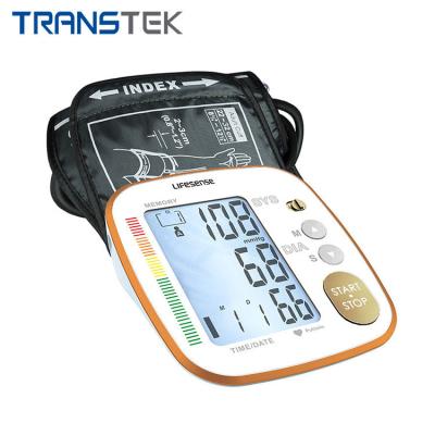 China Plastic Wholesale TRANSTEK BP Machine Sphygmomanometer Digital Heart Rate Arm Style Electronic Blood Pressure Monitor for sale