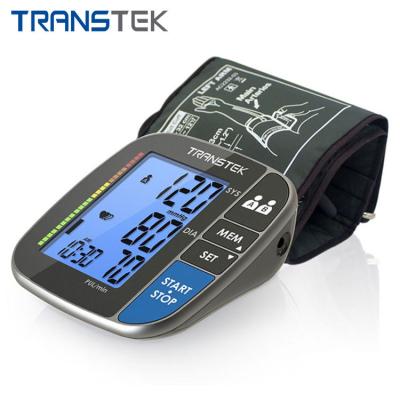 China TRANSTEK Plastic Home Use Digital Blood Pressure Machine Arm Slap Adjustable Accurate Digital BP Monitor for sale