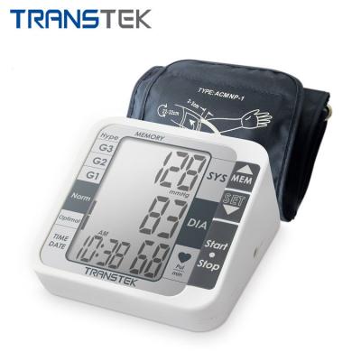 China TRANSTEK Plastic High Quality Health Smart Digital BP Monitor Arm Cuff Electrical Blood Pressure Measuring Device for sale