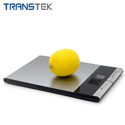 China Weight Measuring High Accuracy TRANSTEK 11lb/5kg Stainless Steel Kitchen Scale For Food Gram Digital Weighing Machines for sale