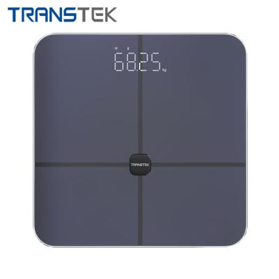 China Professional WiFi V5.0 Accurate Blue Tempered Glass WiFi V5.0 6mm Tooth Digital BMI Tooth Digital BMI Body Fat Fat Weight Scale for sale