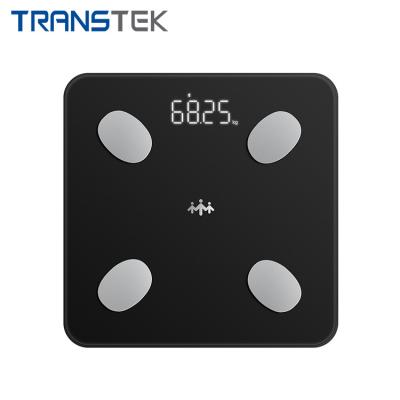 China Water Content Measuring TRANSTEK Digital Portable Electronic Intelligent Body Fat Weight Balance Smart Scale for sale