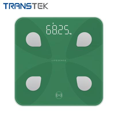 China Water Content Measuring TRANSTEK High-end Intelligent Electronic Personal Household Digital BMI Smart Body Fat Scale for sale