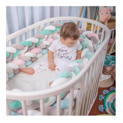 China PORTABLE Crib Bumper Knot Baby Toddler Snoozzz Braided Baby Crib Bumper for sale