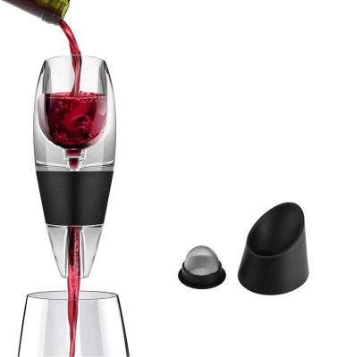 China Viable Wine Pourer Decanter Set Red Wine Bottle Air Aerator Portable Pourer Decanter Quick Spout Wine Aerator Pourer for sale