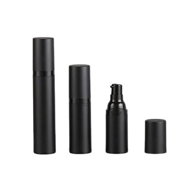 China Frost Ace Recyclable Black Airless Bottle For Skin Care Eye Cream Fancy Lotion Bottles for sale