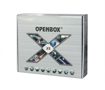 China Gesetzter Spitzenkasten Openbox X6 DVB S2 HD mit DLNA/2 USB/LAN/YPbPr/Google Maps zu verkaufen