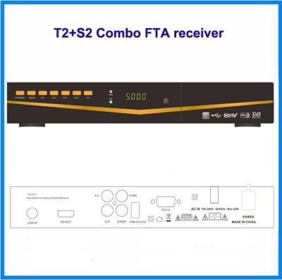 China Receptor combinado PowerVU do T2 da solução HD DVB S2 DVB do FTA Sunplus1505/DRE Tricolor à venda