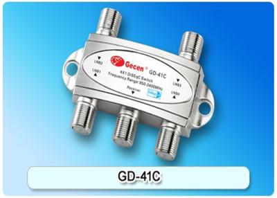 China Zusätze Gecen 4 Fernseh-Kasten-DVB in 1 Satelliten-DiSEqC-Schalter GD-41C für Satellitenempfänger zu verkaufen