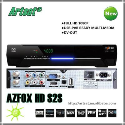 China AZFOX S2S Digital TV Decoder Full HD Biss Satellite Receiver Support MPEG4 PVR WIFI CCCAM CAS IKS YOUPORN for sale