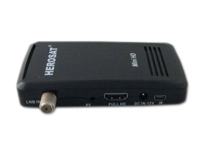 China Mini HD PowerVu DVB S2 Receiver Sunplus1506G FTA Decoder w/ IKS / AV / HDMI / USB / IR / WIFI / MPEG4 - Plastic for sale