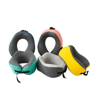 China Massage Memory Foam Travel Pillow Memory Foam Neck Pillow Can Be Rolled Up To Wear Travel Pillow Set for sale