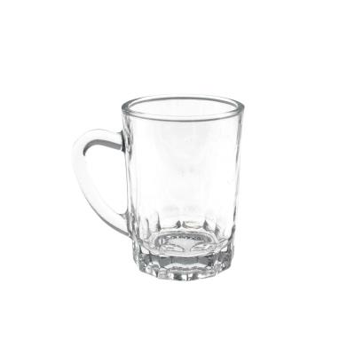 China Perfect for home use / party / bar / restaurant 4oz house mug water cup drinking glass with handle for sale