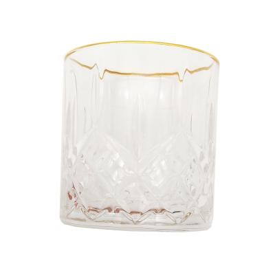 China Top Quality Home Appliance 12oz Whiskey Tumbler With Gold Rim Wholesale From Suppliers for sale